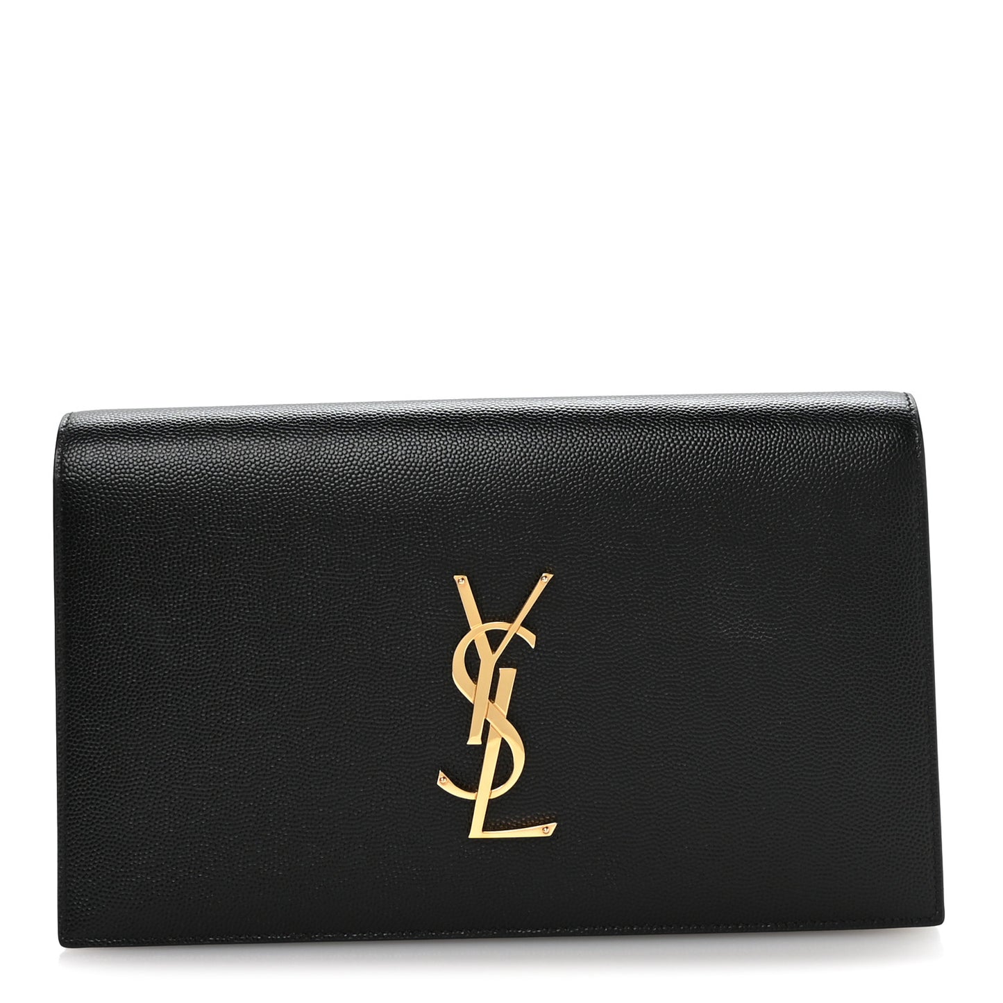 Grain De Poudre Classic Monogram Kate Clutch Black