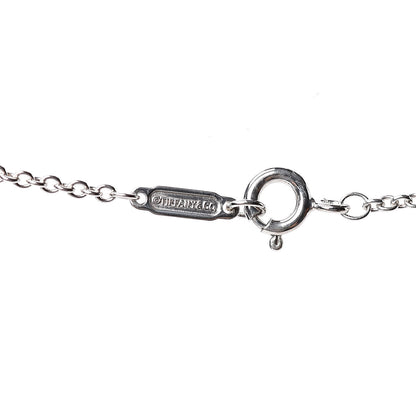 Tiffany Sterling Silver Diamond Small Daisy Key Pendant Necklace 5 of 5