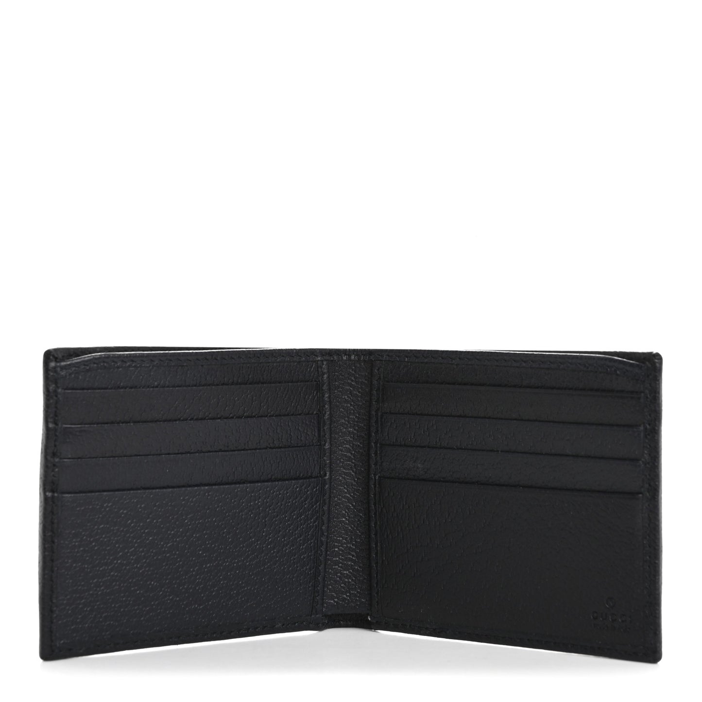 GG Supreme Monogram Web Mens Ophidia Bi-Fold Coin Wallet Beige Blue