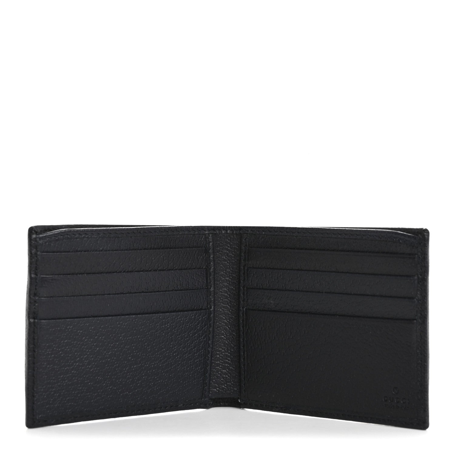 Gucci GG Supreme Monogram Web Mens Ophidia Bi-Fold Coin Wallet Beige Blue 5 of 10