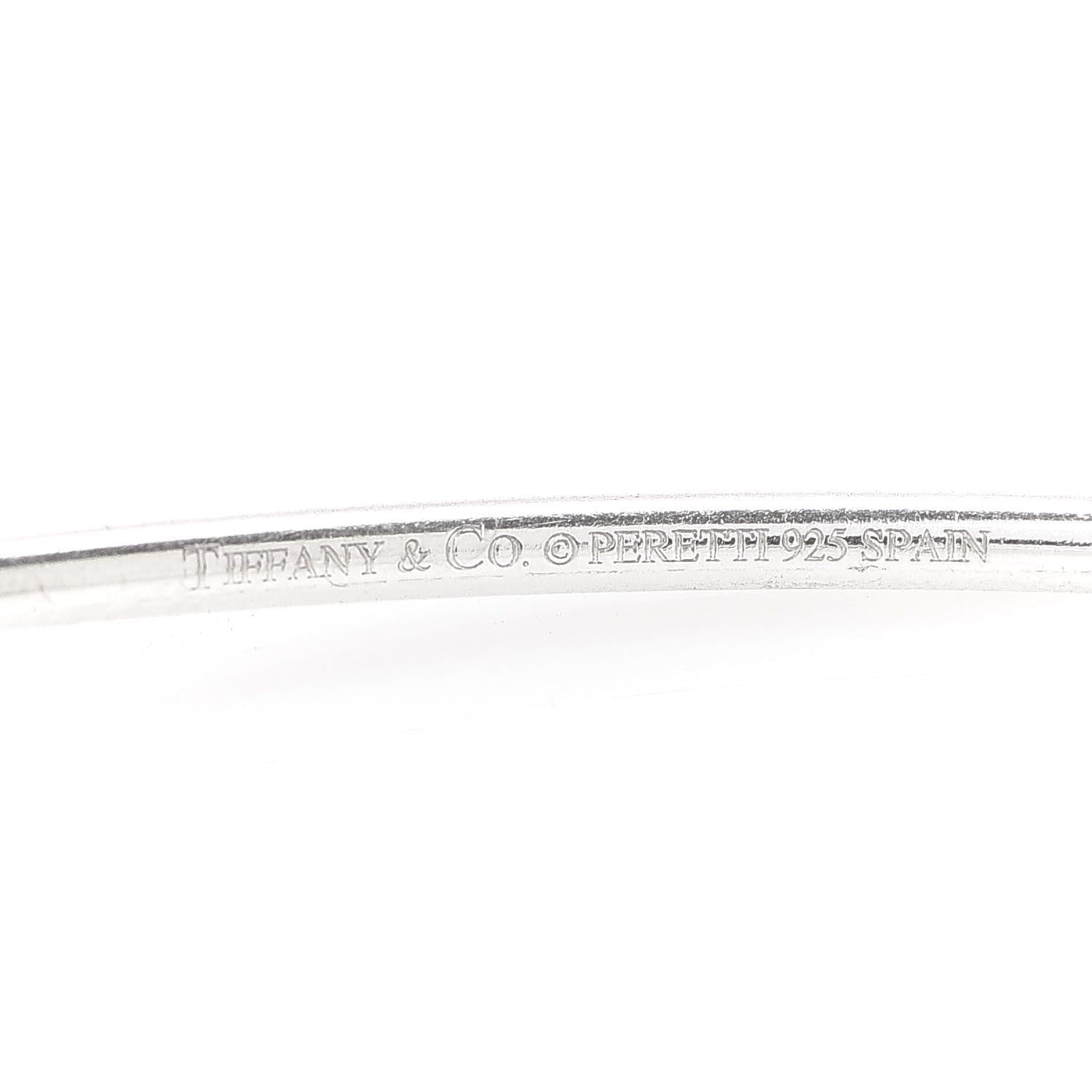 Tiffany Sterling Silver Elsa Peretti Teardrop Bangle Bracelet 4 of 4
