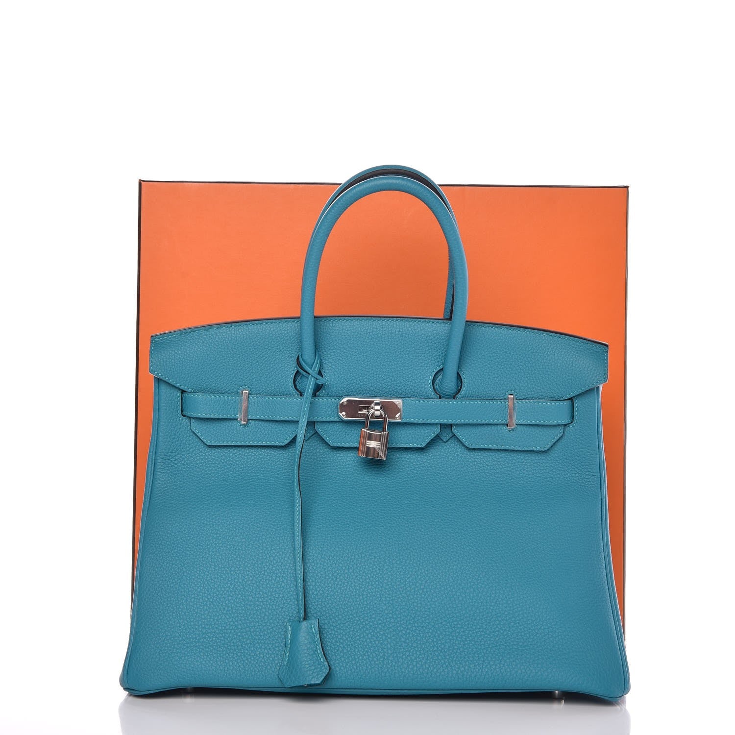 Hermes Togo Birkin 35 Turquoise 8 of 8