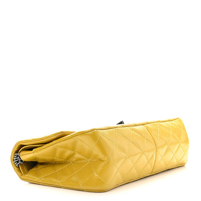 Chanel Patent Caviar Quilted 2.55 Reissue 226 Flap Yellow 4 of 14