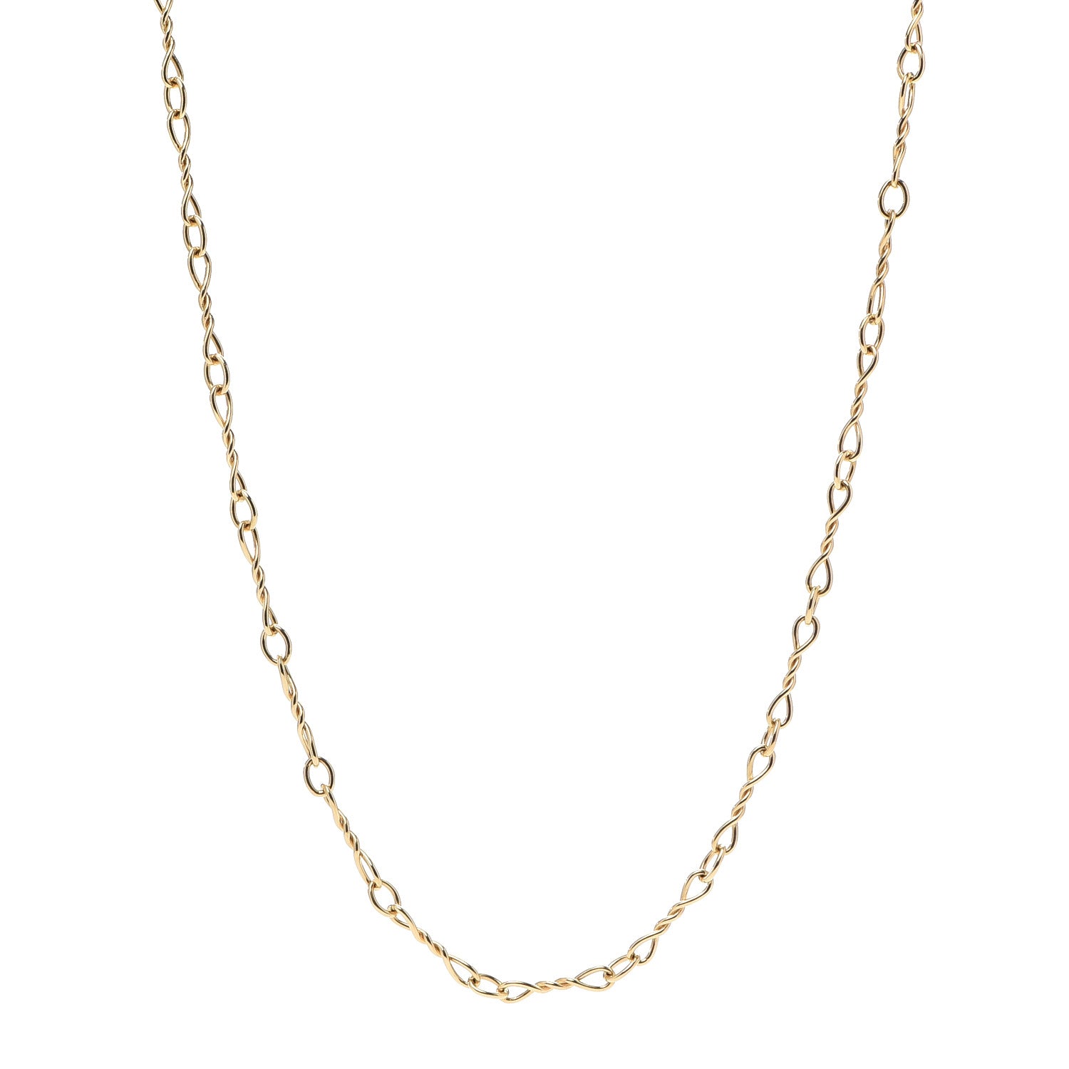 David Yurman 18K Yellow Gold Small Continuance Chain Necklace 36" 1 of 5
