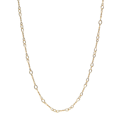 David Yurman 18K Yellow Gold Small Continuance Chain Necklace 36" 1 of 5