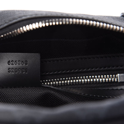 Gucci GG Supreme Monogram Selleria Calfskin Square Messenger Bag Black 9 of 9