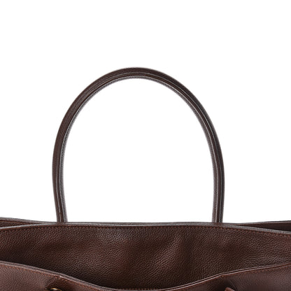 Chanel Calfskin Cerf Executive Shopper Tote Brown 17 of 18