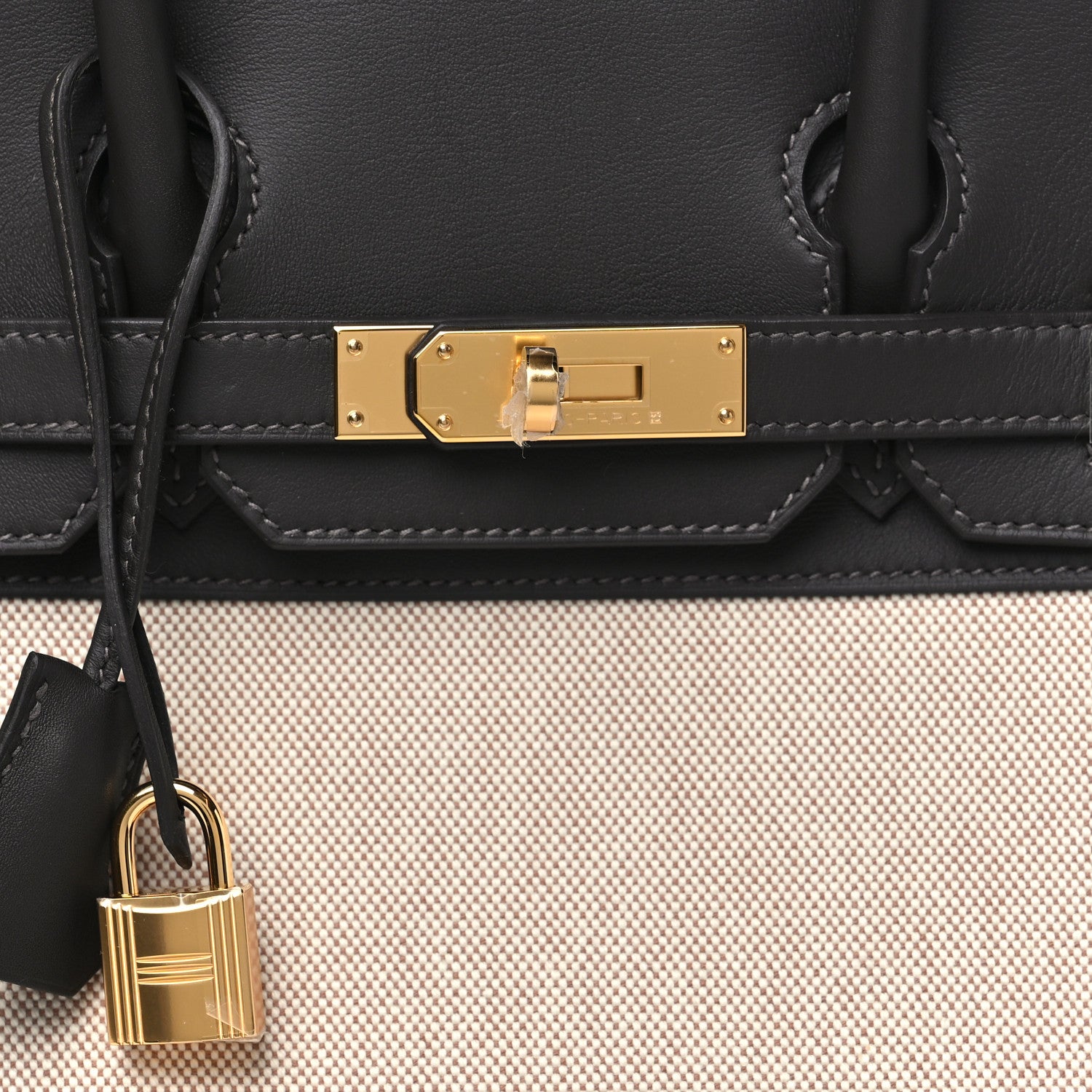 Hermes Toile H Swift Birkin 30  Ecru Bai Brun 6 of 9