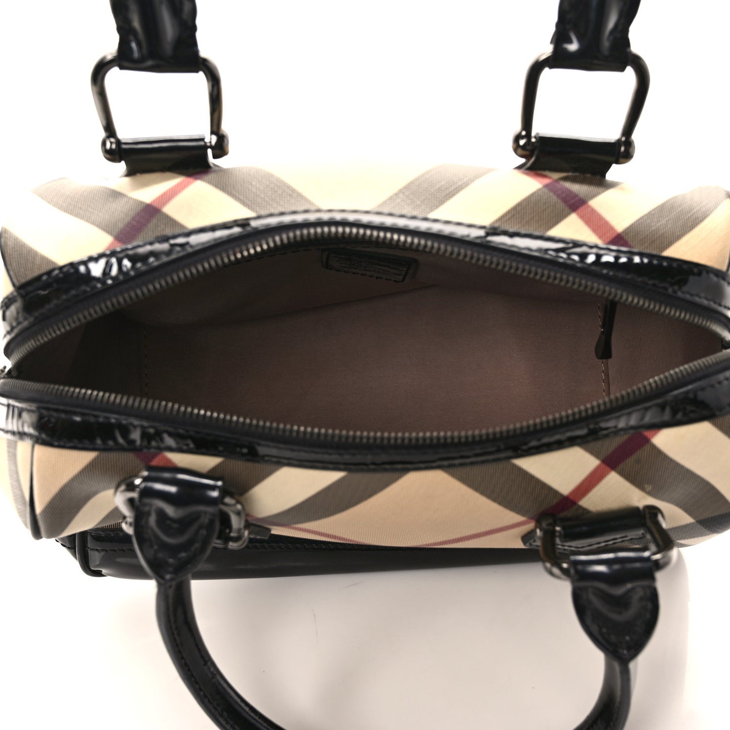 Supernova Check Patent Bowling Bag Black
