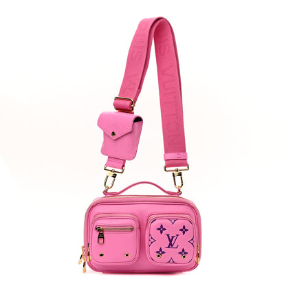 Louis Vuitton Calfskin Embossed Monogram Vuittamins Utility Crossbody Rose Violet 1 of 11