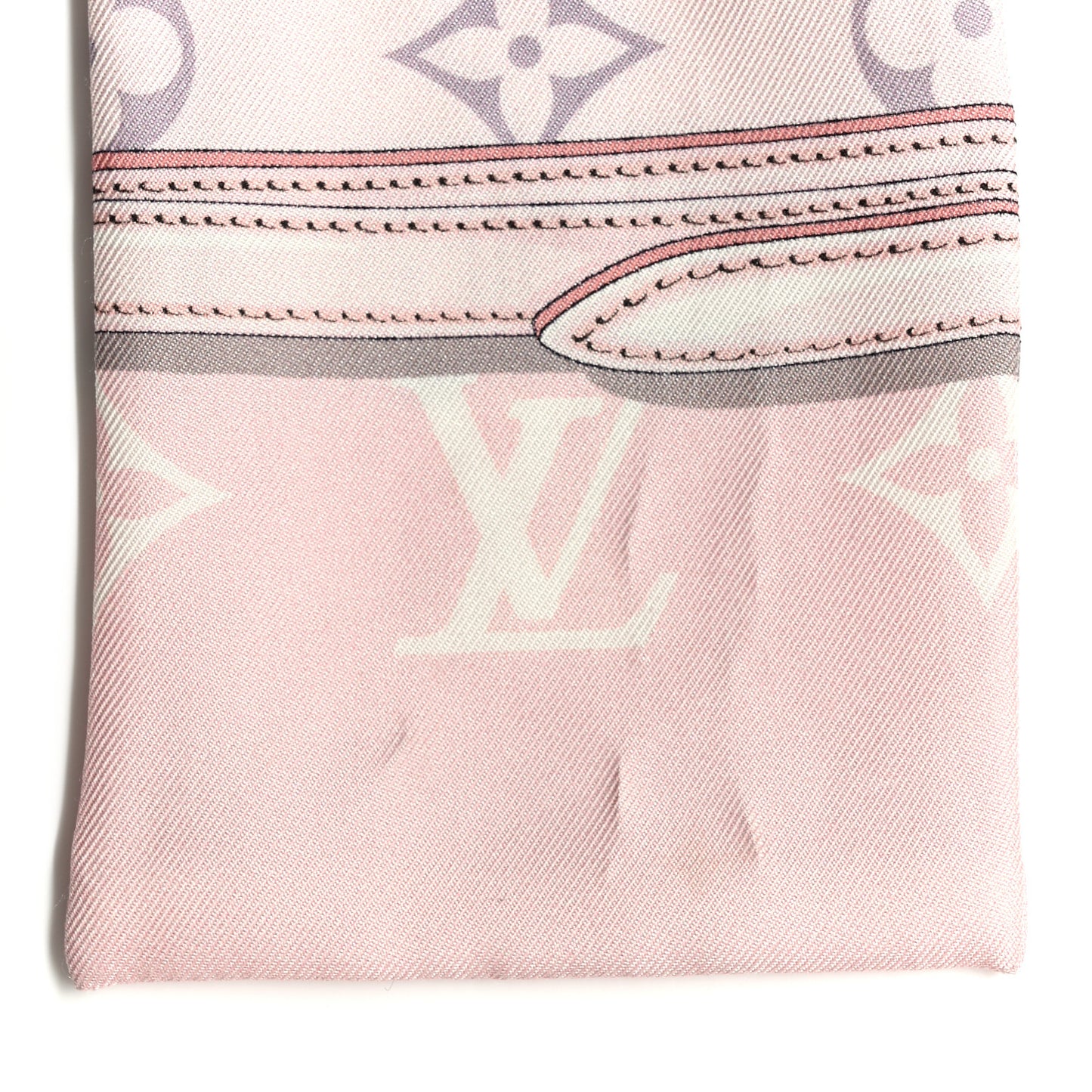 Silk Monogram Confidential Bandeau Light Pink