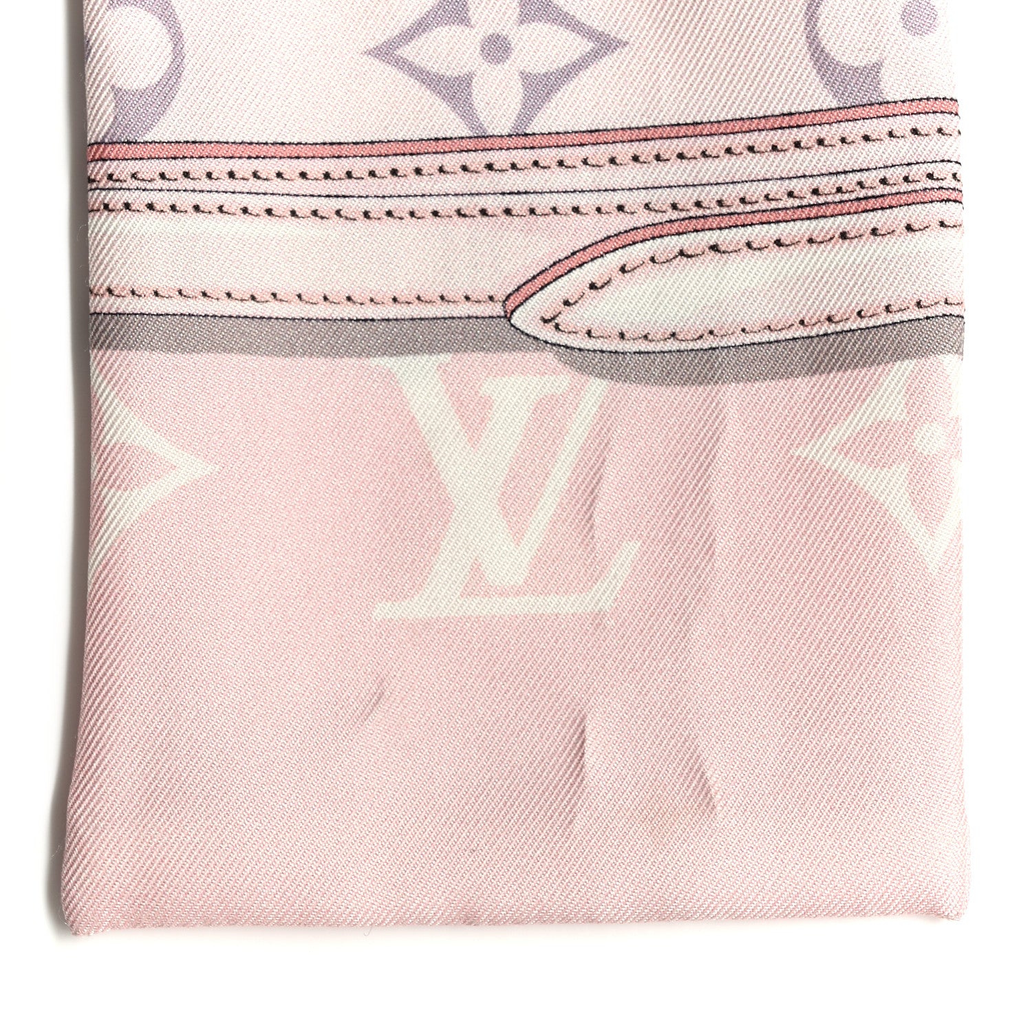Louis Vuitton Silk Monogram Confidential Bandeau Light Pink 7 of 8