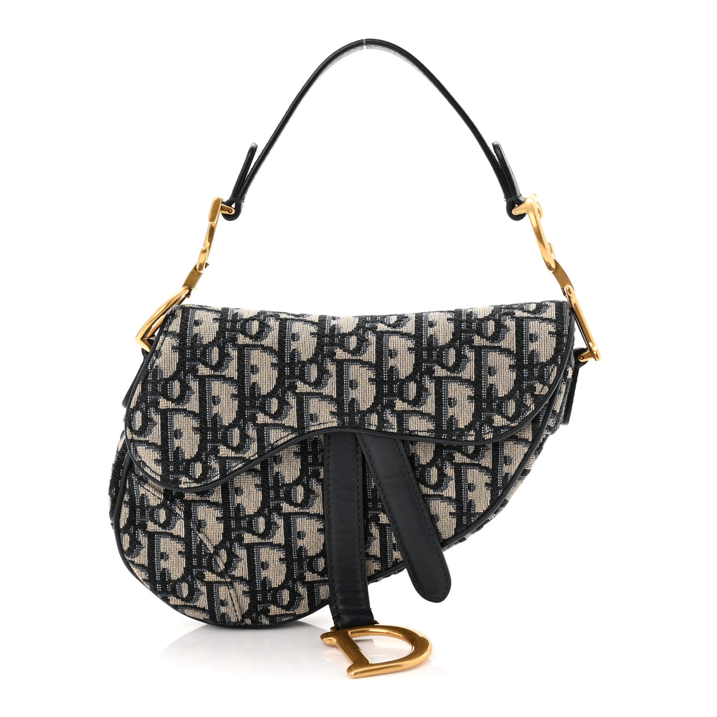 Oblique Mini Saddle Bag Blue