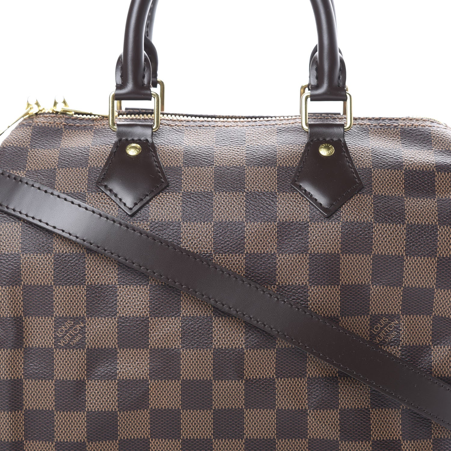 Louis Vuitton Damier Ebene Speedy Bandouliere 25 8 of 10