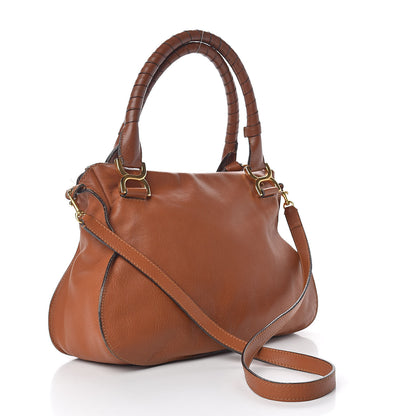 Chloe Calfskin Medium Marcie Satchel Tan 3 of 19