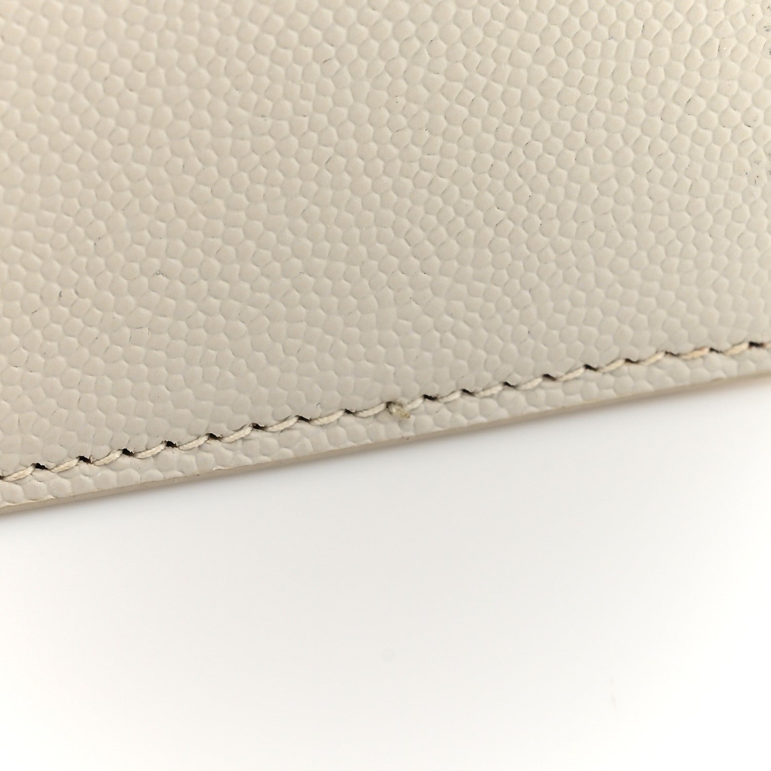 Saint Laurent Grain De Poudre Monogram Cassandra Clasp Bag Crema Soft 18 of 18