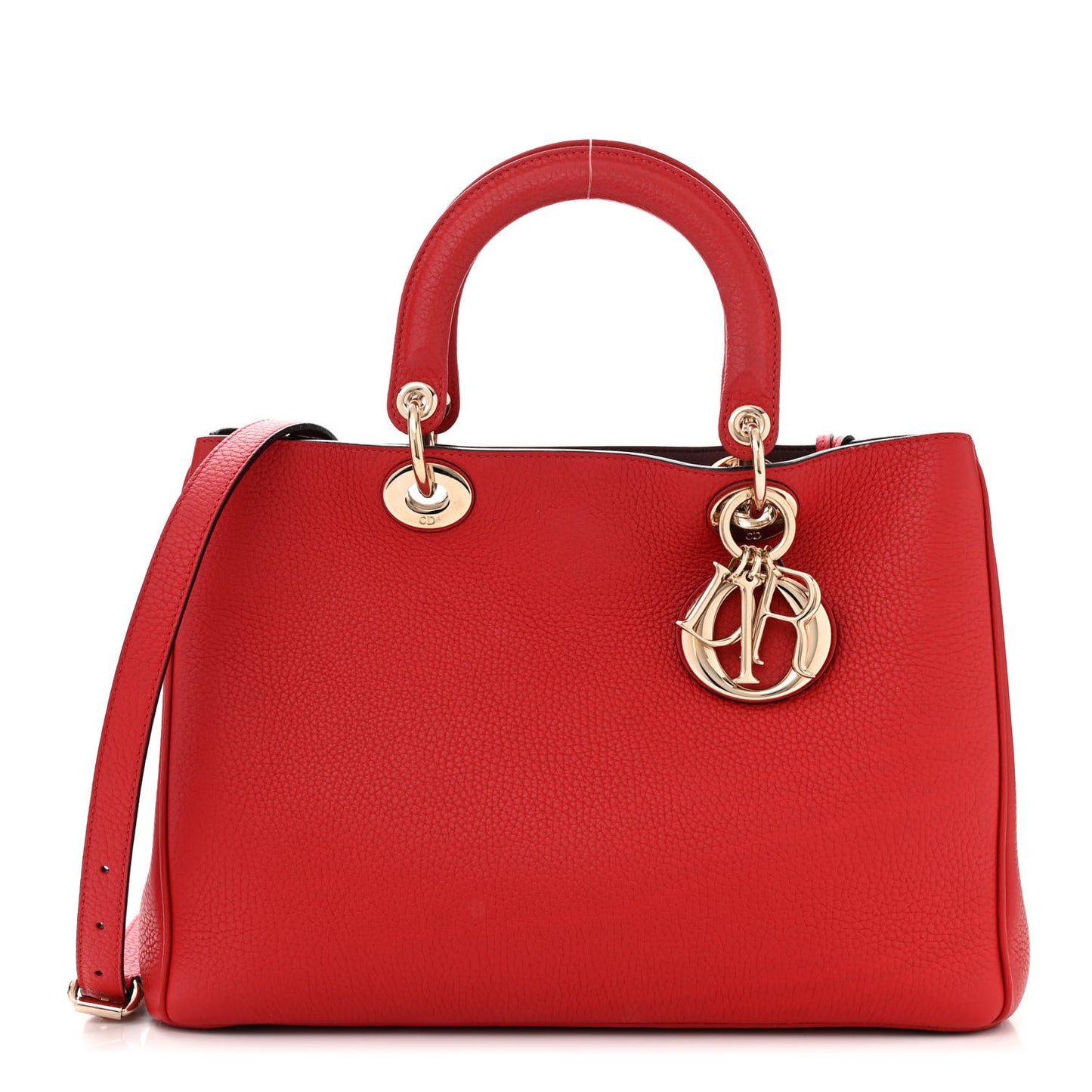 Calfskin Medium Diorissimo Bag Red