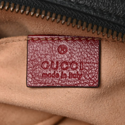 Gucci Azalea Calfskin Matelasse Diagonal Torchon GG Marmont Belt Bag 95 38 Black Romantic Cerise 6 of 10