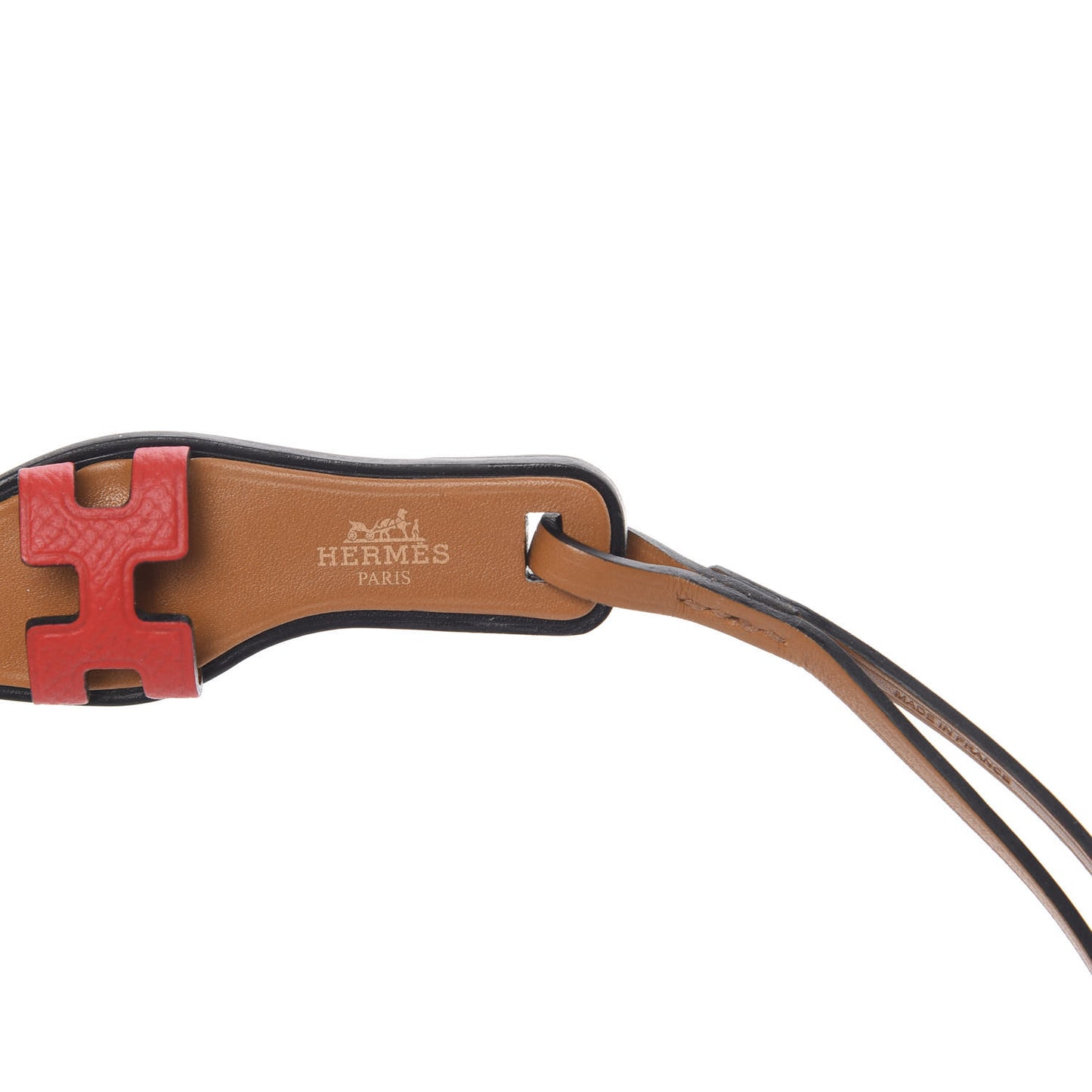 Epsom Butler Calfskin Hunter Oran Nano Bag Charm Rouge de Coeur