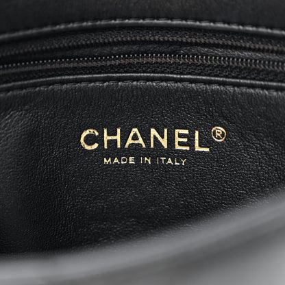 Chanel Lambskin Quilted Mini Heart Charms Flap Black 6 of 10