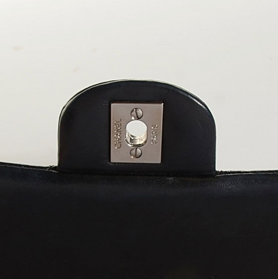 Chanel Lambskin Quilted Medium Double Flap Black 23 of 26