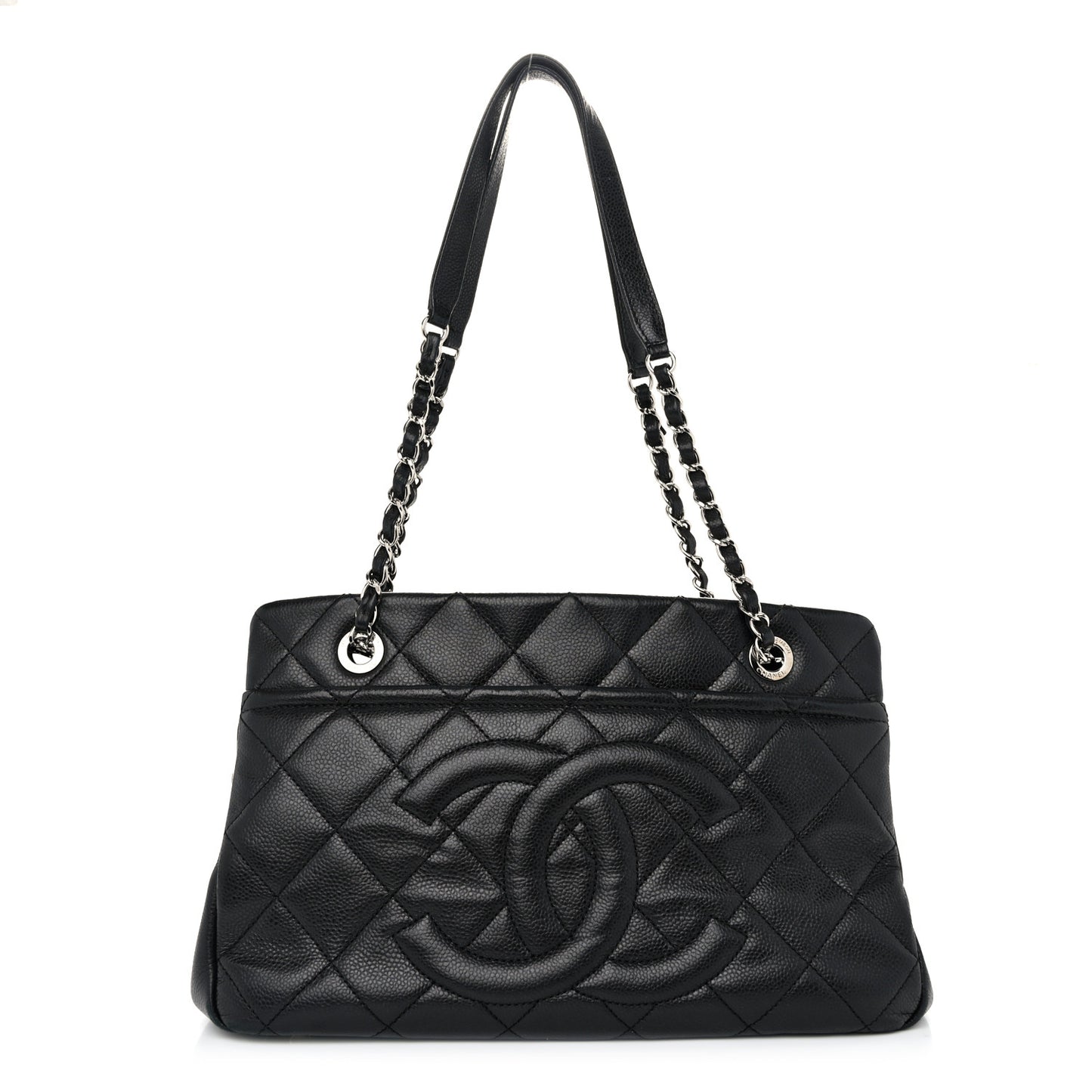 Caviar Quilted CC Timeless Soft Tote Black