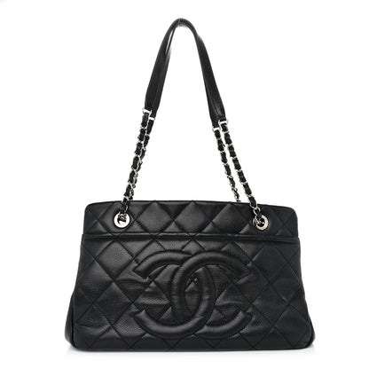 Chanel Caviar Quilted CC Timeless Soft Tote Black 1 of 11