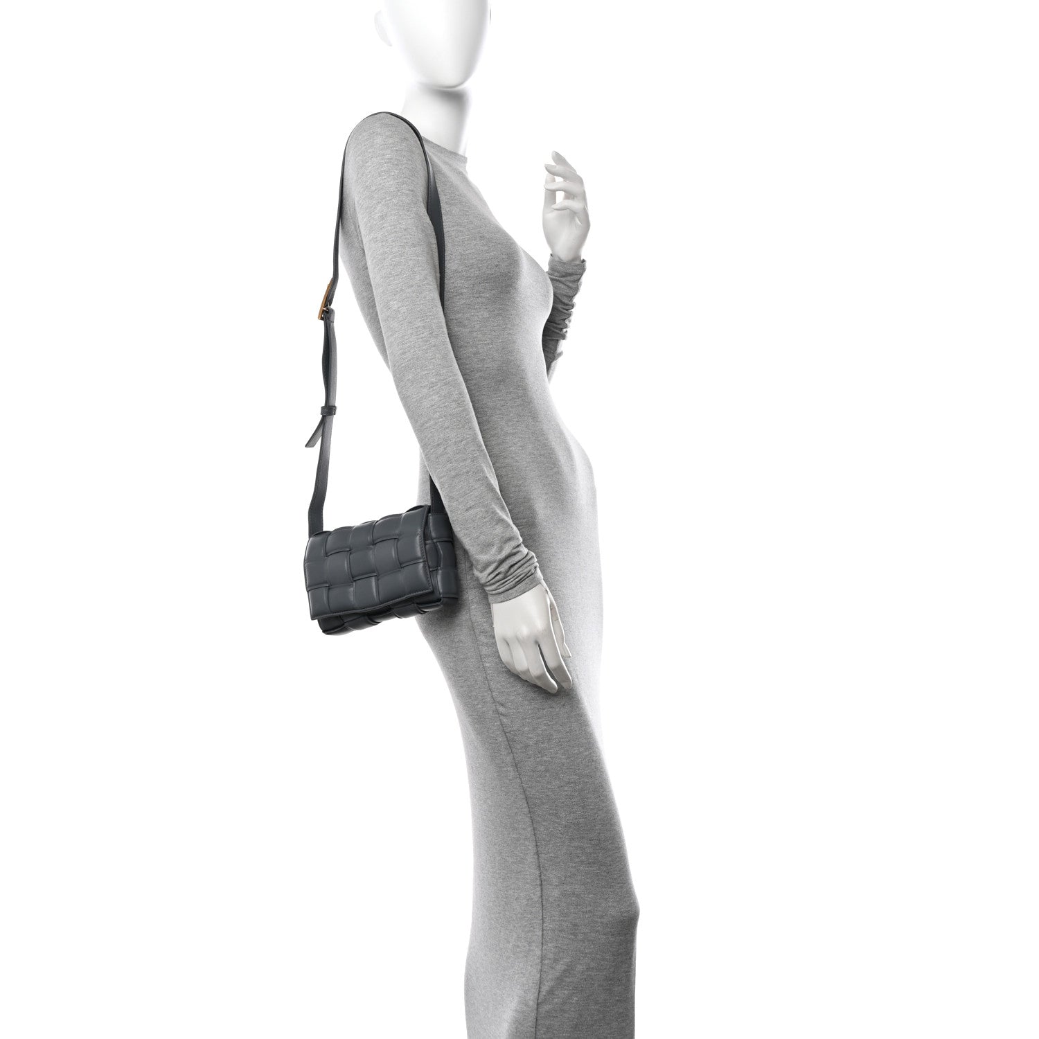 Bottega Veneta Nappa Maxi Intreccio Small Padded Cassette Crossbody Bag Thunder 2 of 11