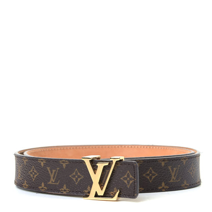 Louis Vuitton Mini Monogram 25mm LV Initiales Belt 80 32 1 of 9