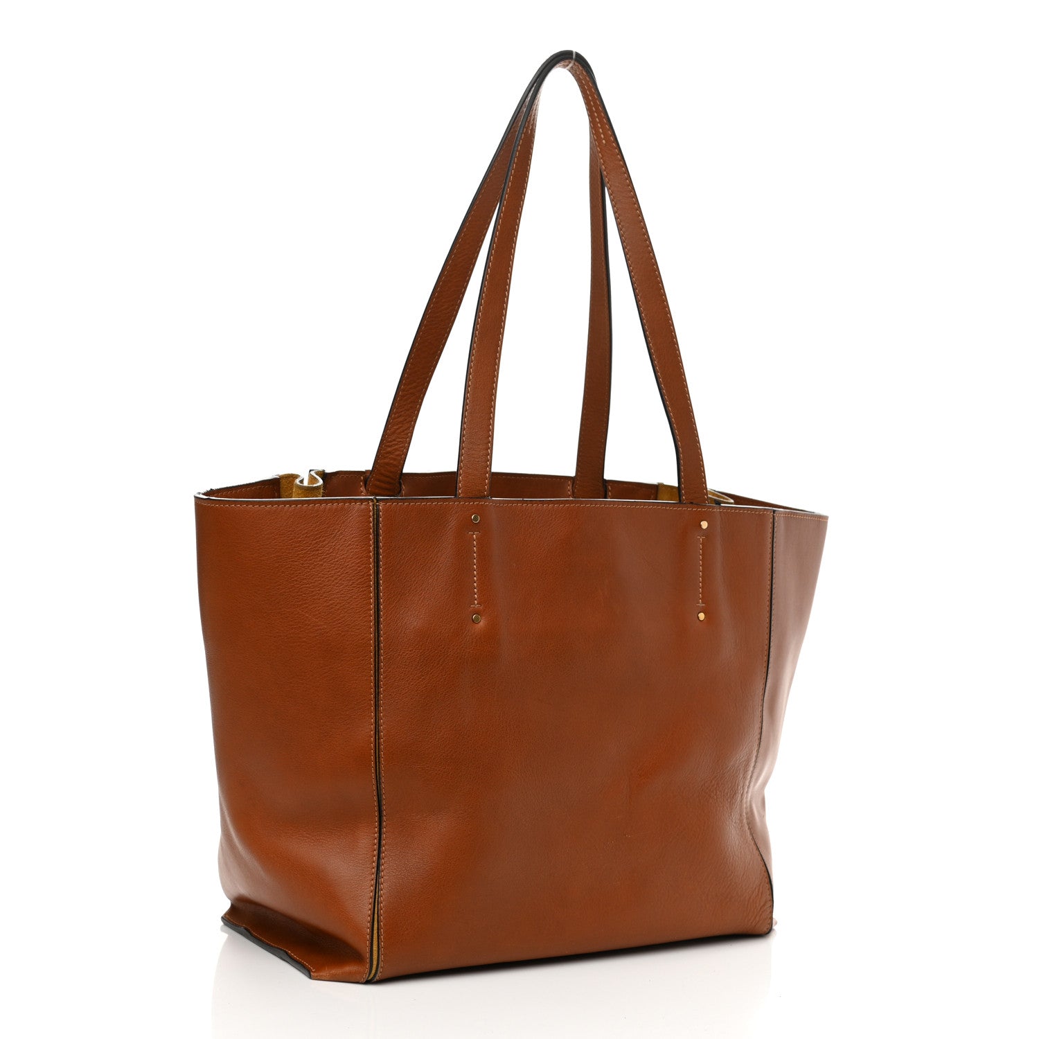 Chloe Smooth Calfskin Medium Milo Shopping Tote Caramel 3 of 12