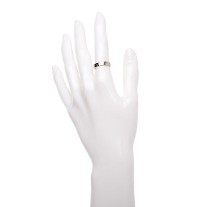 Cartier 18K White Gold 3.5mm LOVE Wedding Band Ring 50 5.25 2 of 4