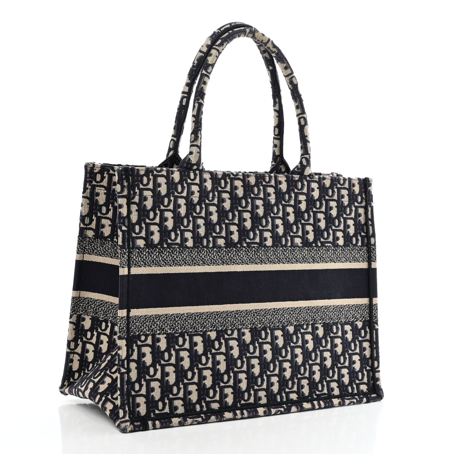 Christian Dior Oblique Medium Book Tote Blue Multicolor 3 of 12