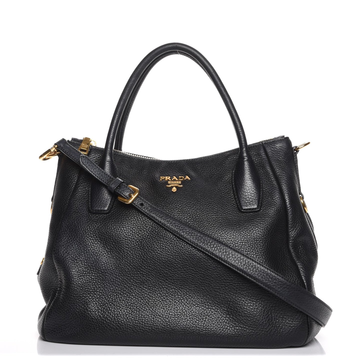 Vitello Daino Tote Nero Black