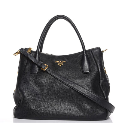 Prada Vitello Daino Tote Nero Black 1 of 8