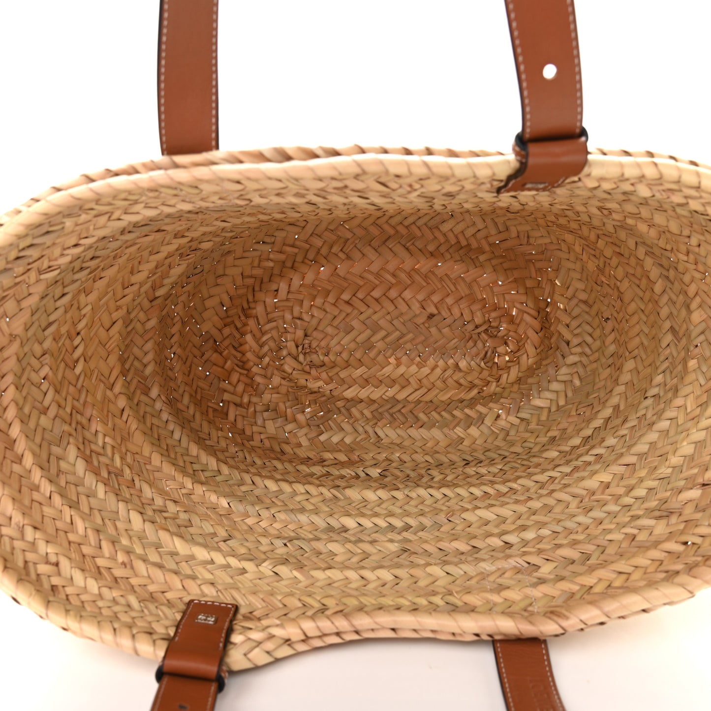 Raffia Basket Tote Bag Natural Tan
