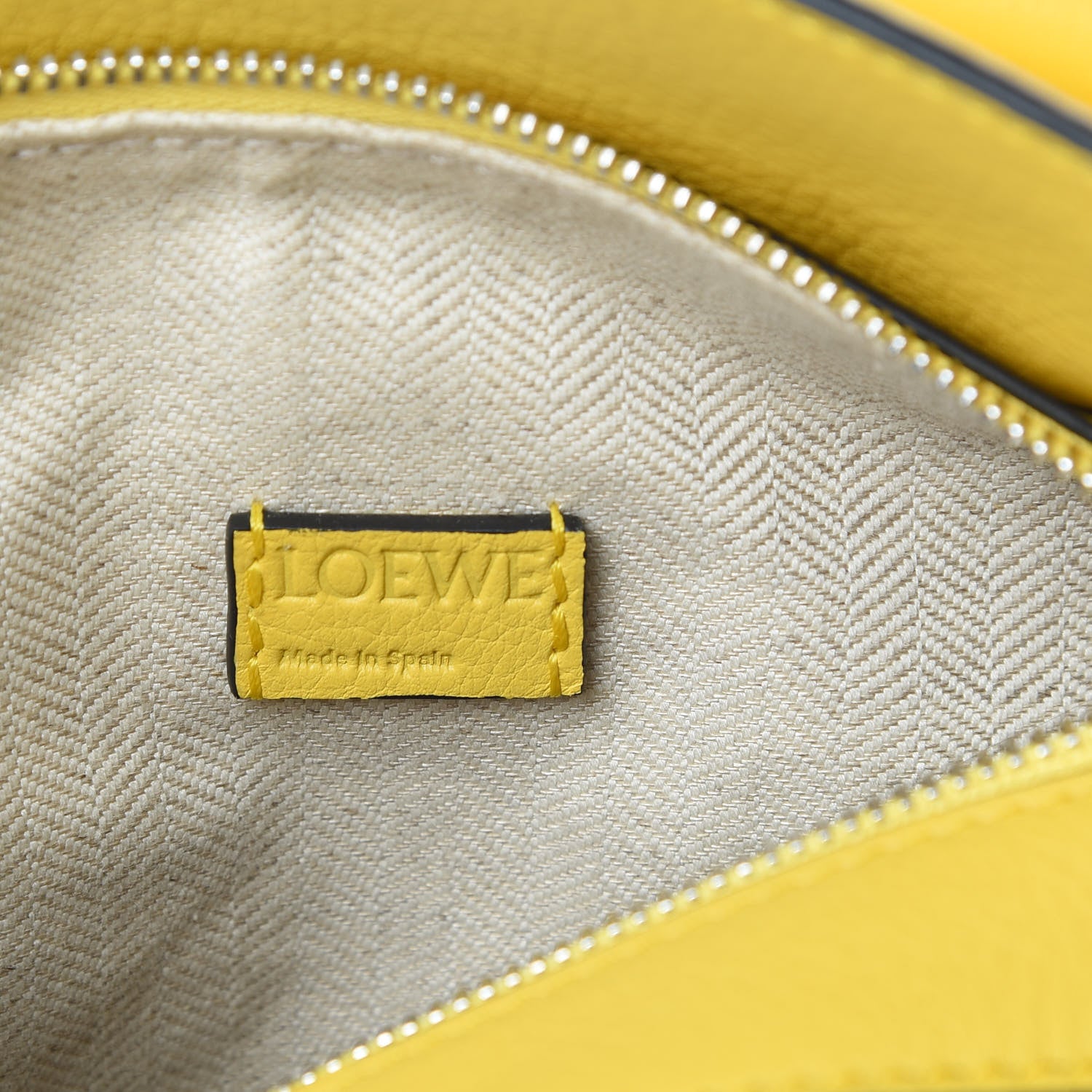 Loewe Calfskin Mini Puzzle Bag Yellow 6 of 10
