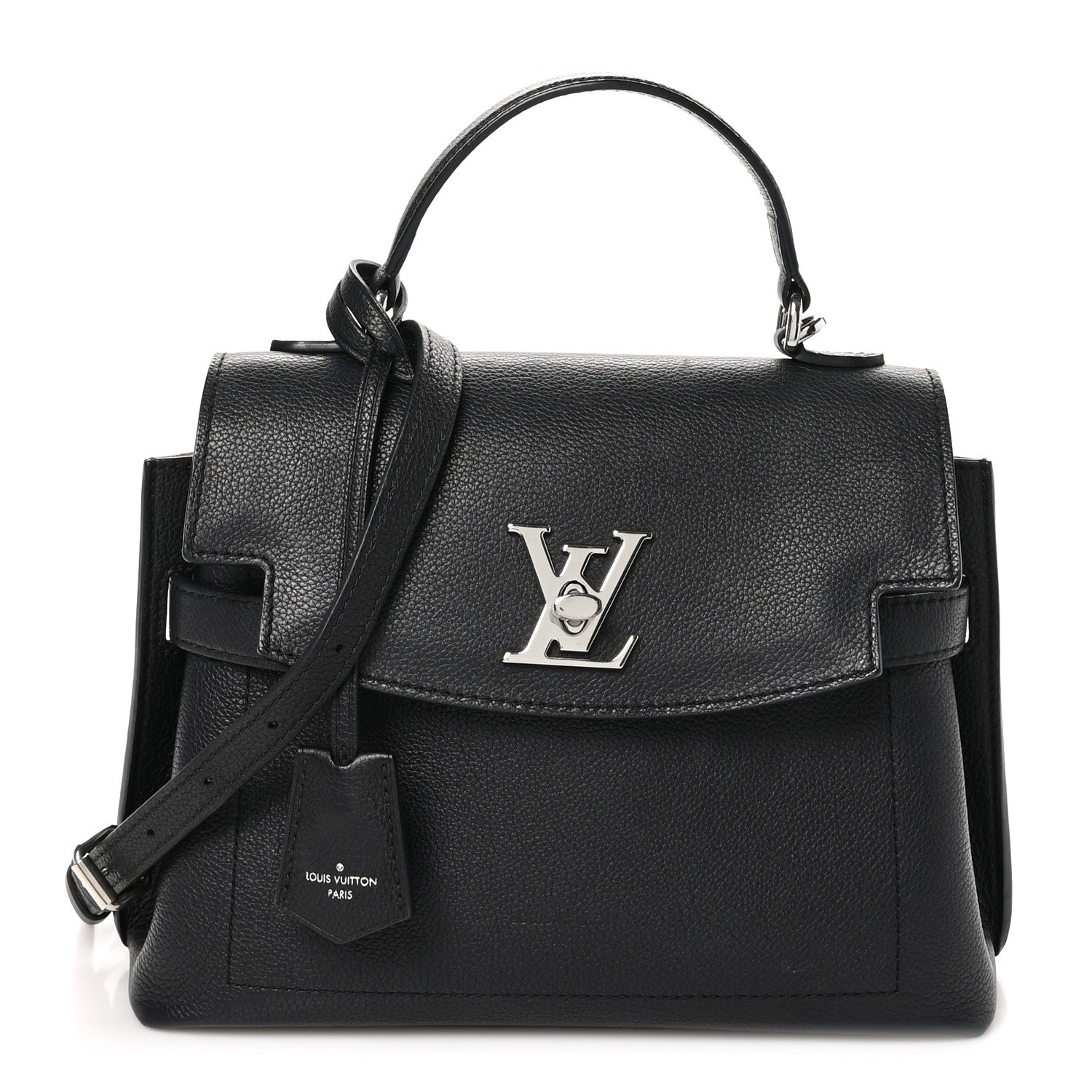 Louis Vuitton Calfskin Lockme Ever BB Black 1 of 10