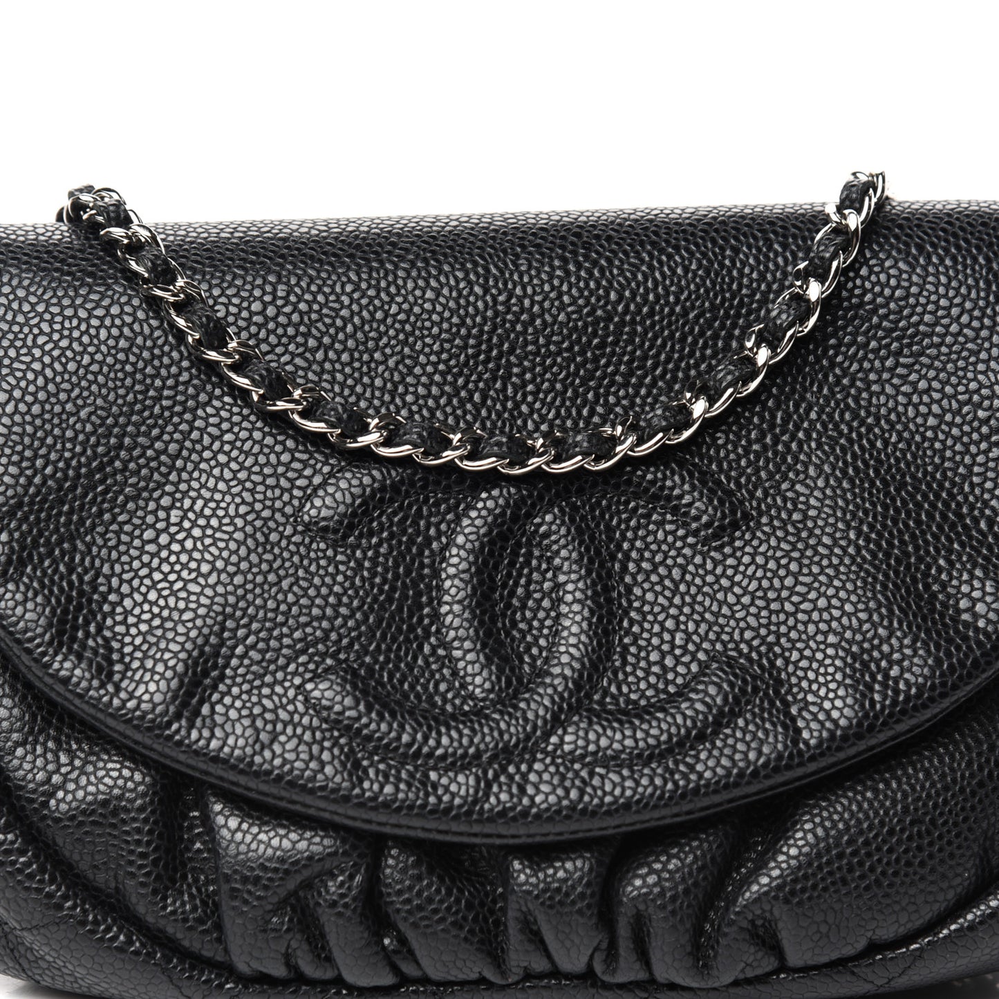 Caviar Half Moon Wallet On Chain WOC Black