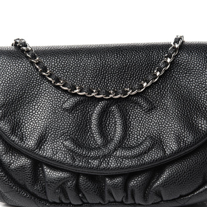 Chanel Caviar Half Moon Wallet On Chain WOC Black 10 of 11