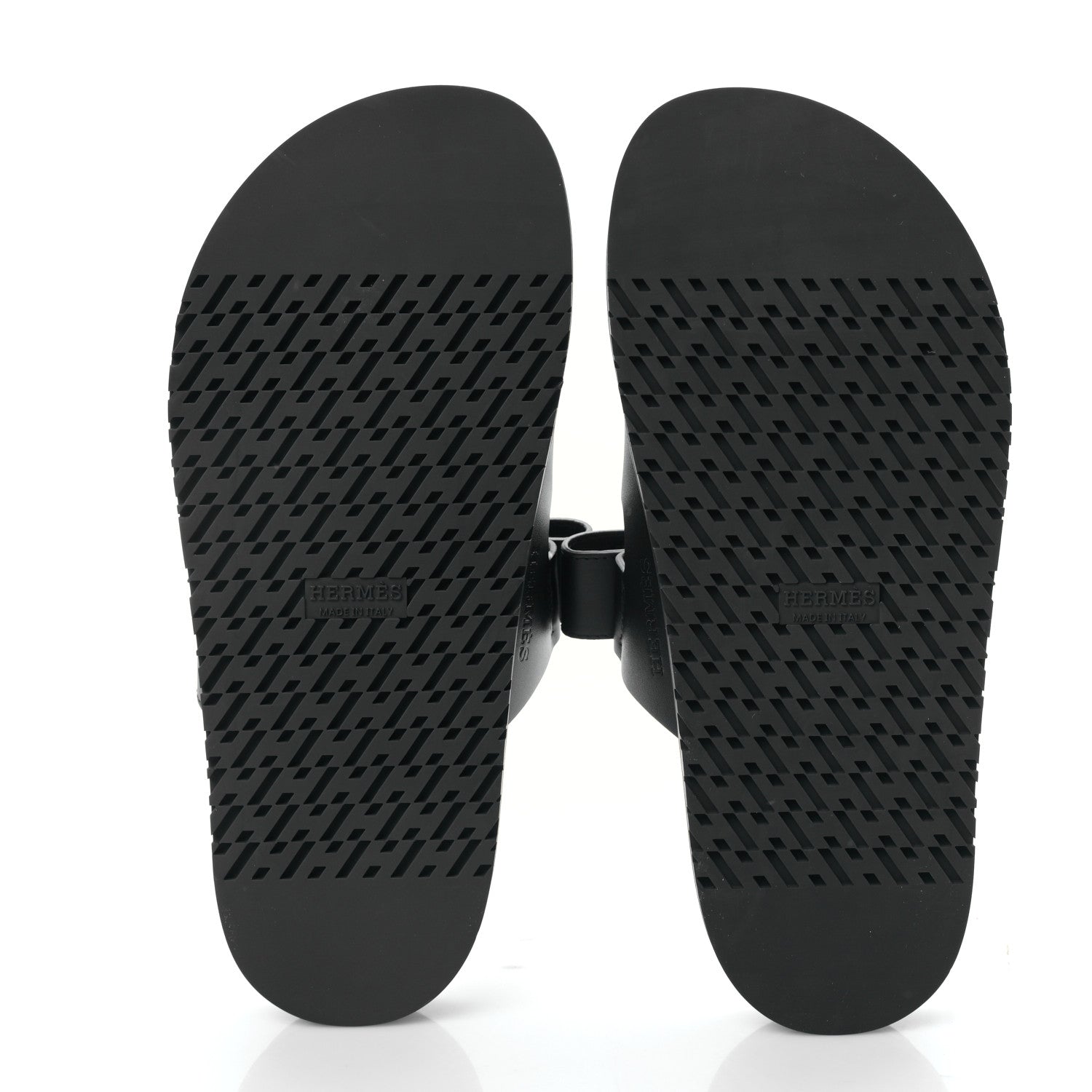 Hermes Calfskin Womens Chypre Sandals 38 Black 5 of 8