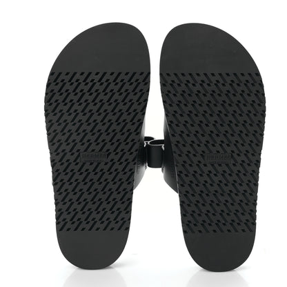 Hermes Calfskin Womens Chypre Sandals 38 Black 5 of 8