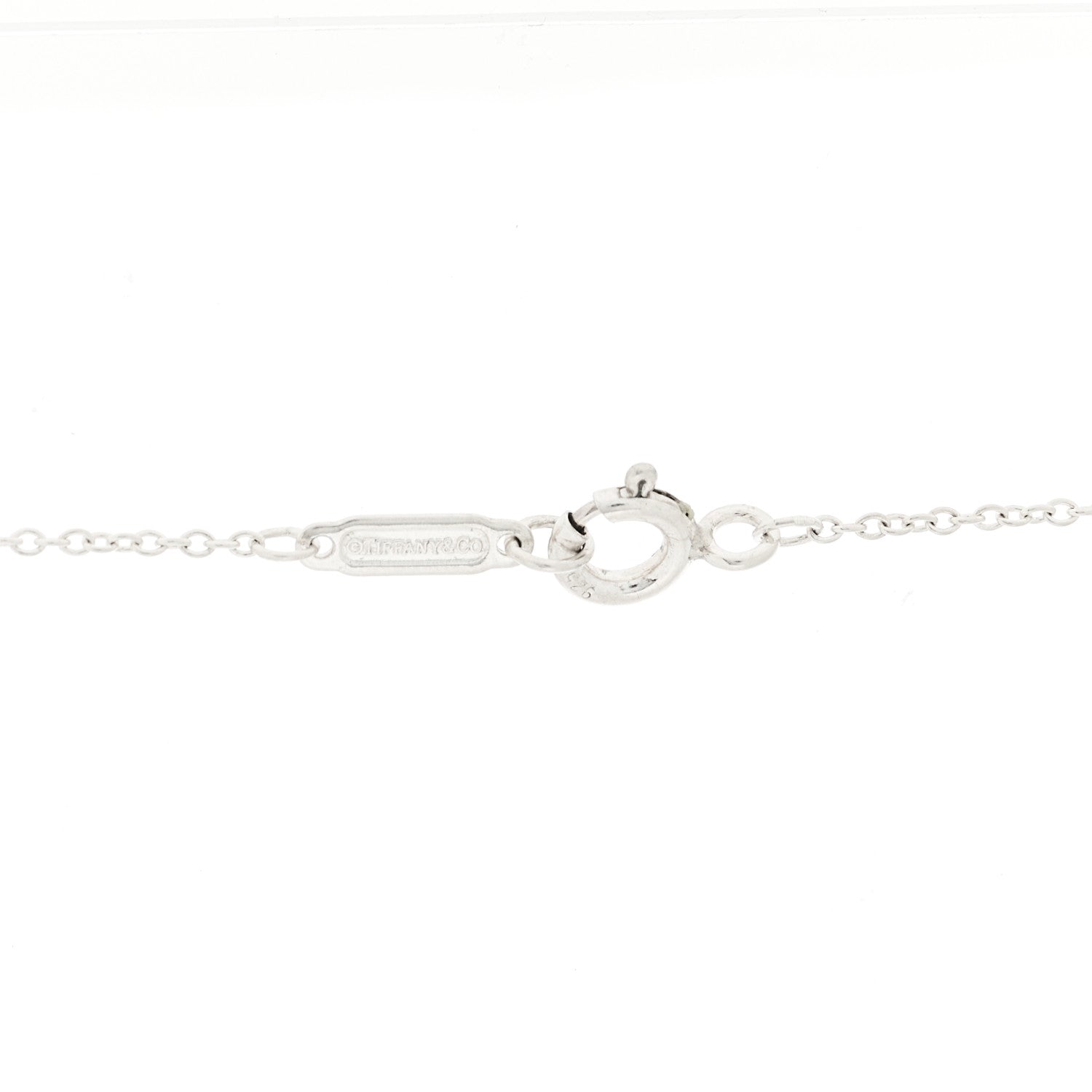 Tiffany Sterling Silver Enamel LOVE YOU Heart Pendant Necklace Blue 5 of 6