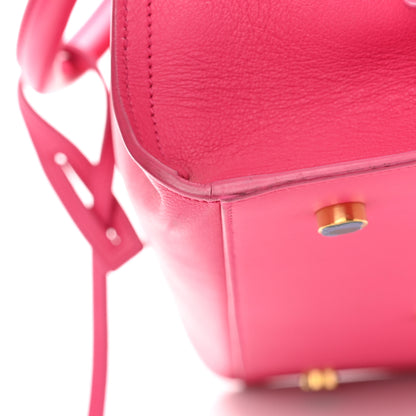 Saint Laurent Calfskin Small Monogram Cabas Fuchsia 12 of 16