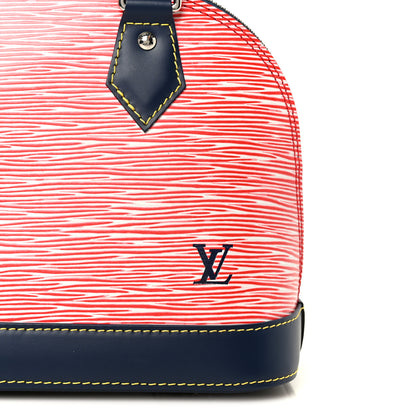 Louis Vuitton Epi Alma BB Denim Red 7 of 12