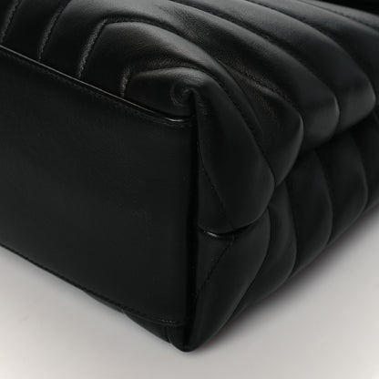 Saint Laurent Calfskin Y Quilted Monogram Medium Loulou Chain Satchel Black 9 of 9