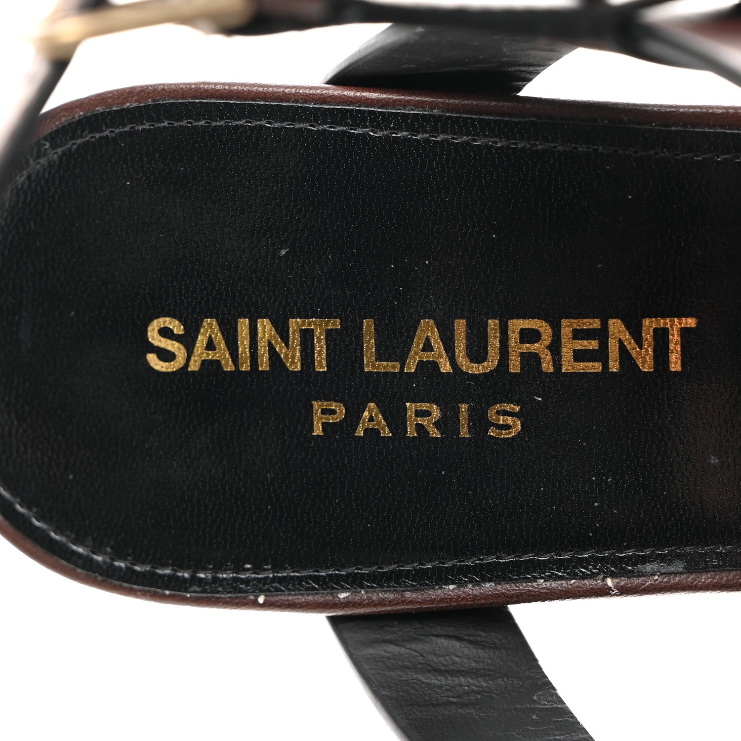 Saint Laurent Calfskin Cassandra 75 Sandals 40 Moro 7 of 9
