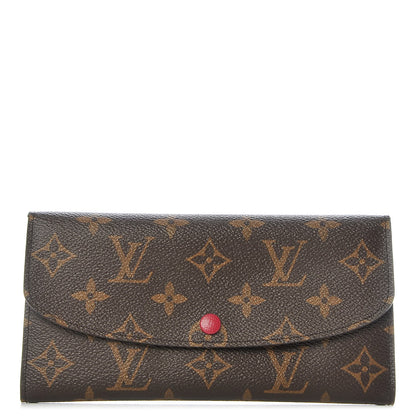 Louis Vuitton Monogram Emilie Wallet Fuchsia 1 of 7