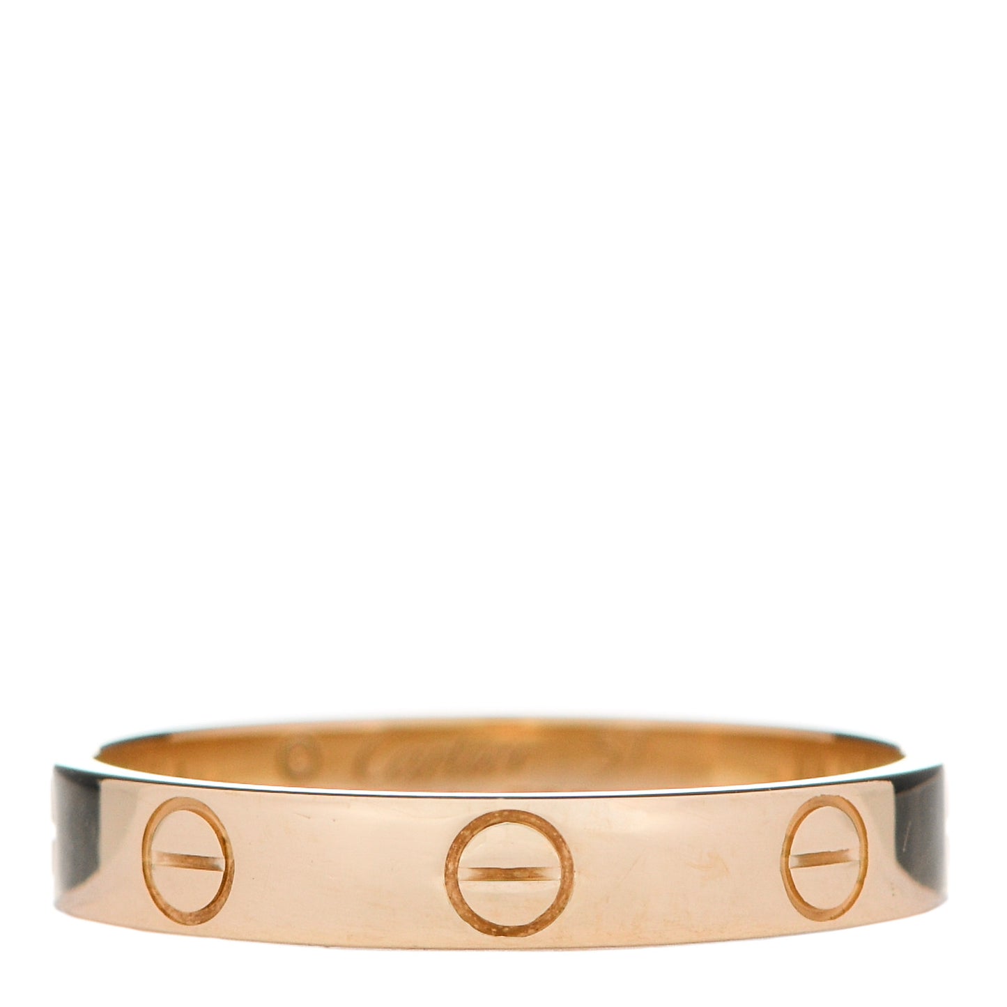 18K Yellow Gold 3.5mm LOVE Wedding Band Ring 57 8