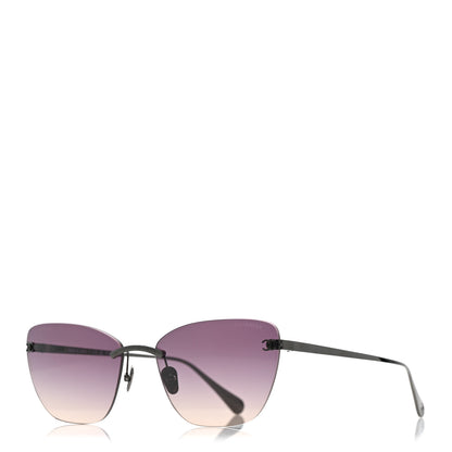 Chanel Titanium Cat Eye CC Sunglasses 4286-T Black 1 of 11