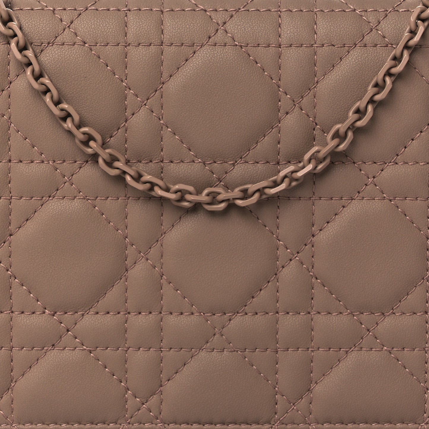 Ultra Matte Calfskin Cannage Lady Dior Clutch Fard